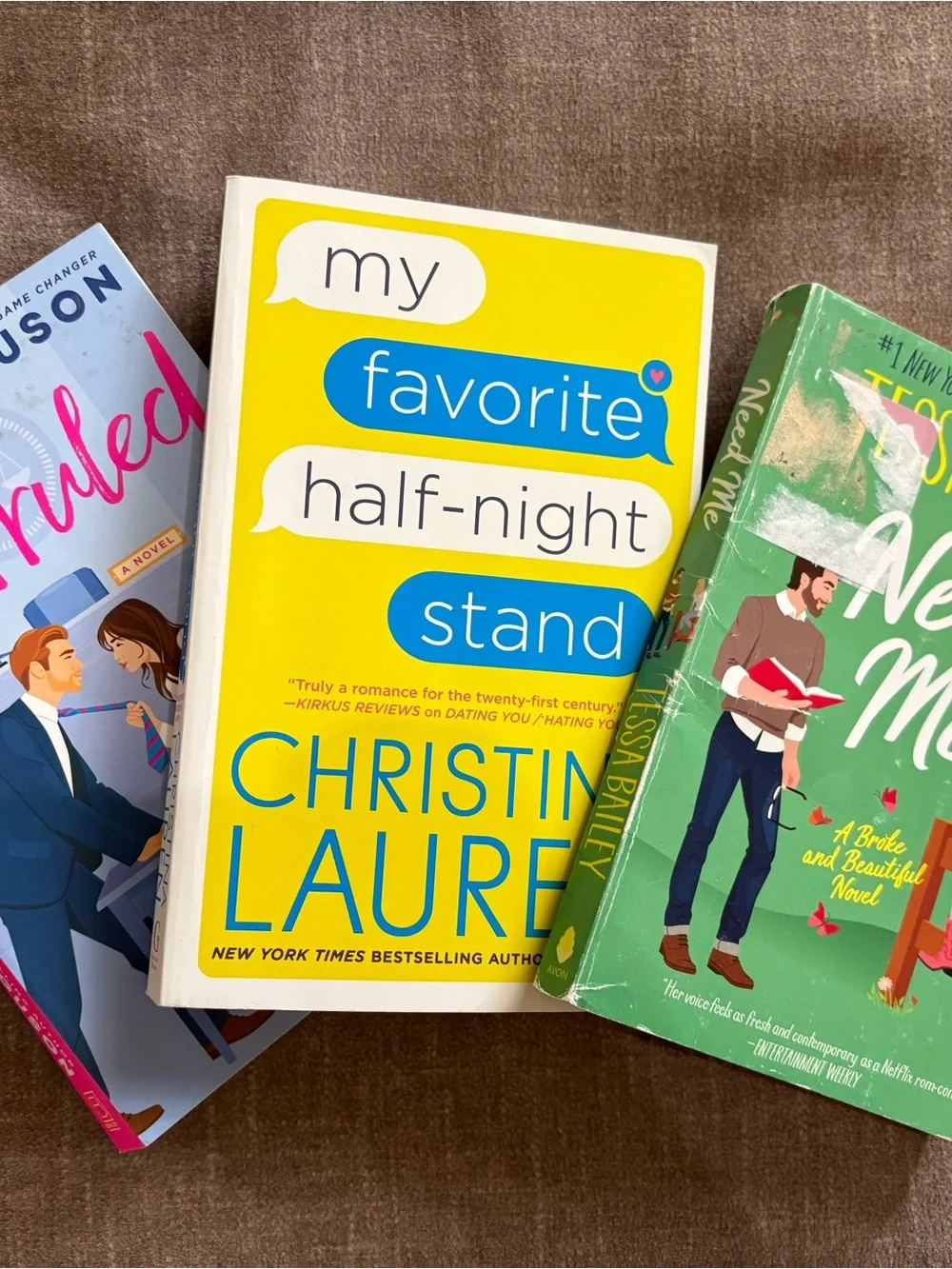 ROMANCE Christine Lauren Yellow Paperback Novel - 'My Favorite Half-Night Stand'